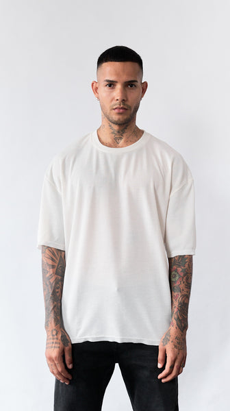 Waffer Oversized Tee - Blanco