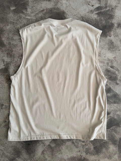 Semiboxy Cotton Tank - Bone