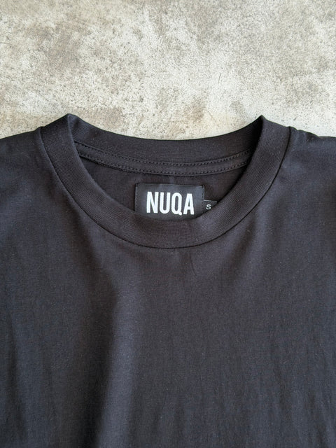 Semiboxy Cotton Tee - Black