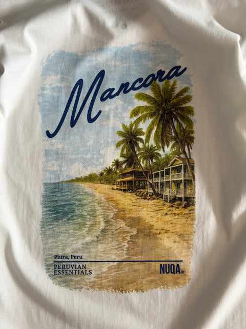 Peruvian Essentials - Máncora Long Sleeve Tee - Blanco