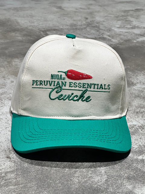 Peruvian Essentials - Ceviche Hat - Hueso/verde