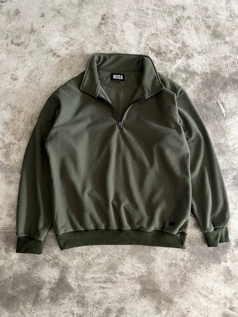 1/4 Zip Warmer Verde