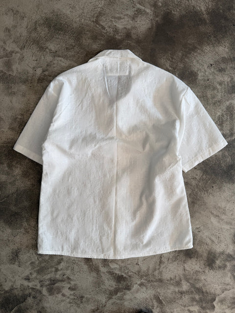Embossed Cotton Shirt - Off White