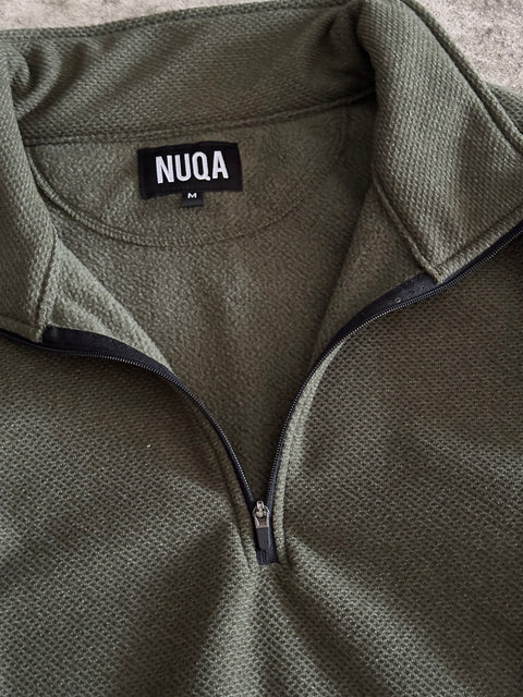 1/4 Zip Warmer Verde