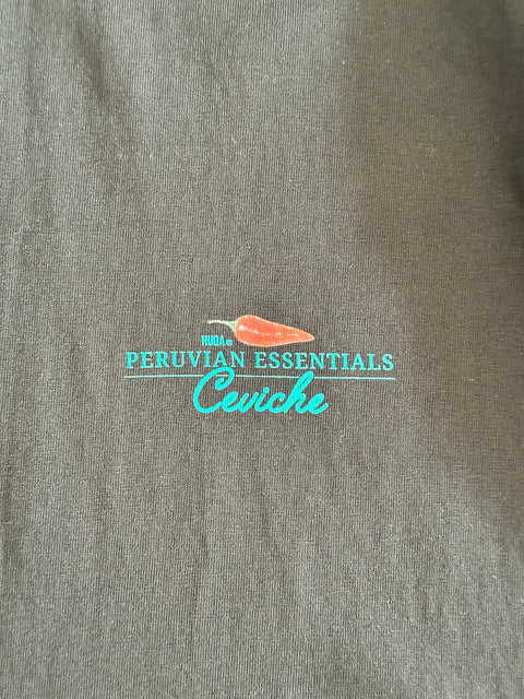 Peruvian Essentials - Ceviche Semi Boxy Tee - Negro