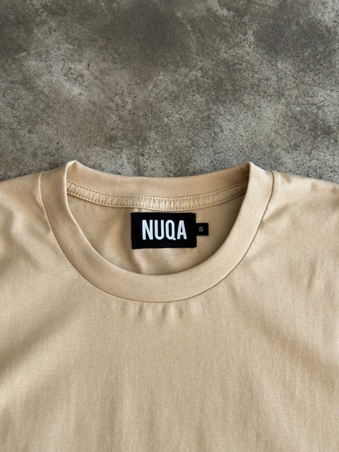 Semiboxy Cotton Tank - Beige