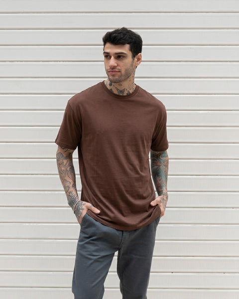 Premium Pima Tee - Chocolate