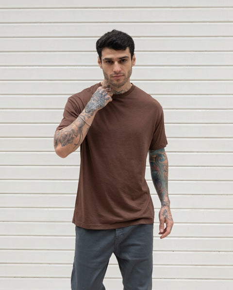Premium Pima Tee - Chocolate
