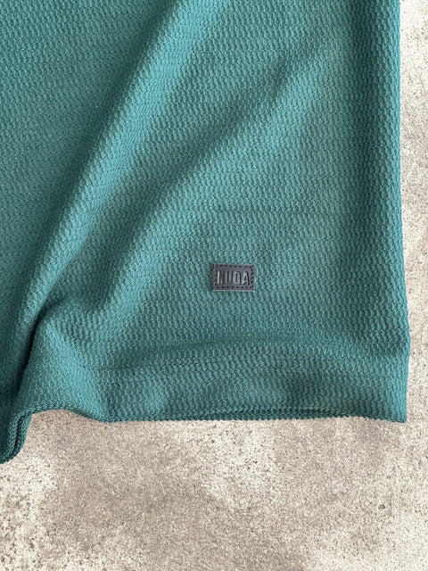 Cropped Textured Tee - Verde