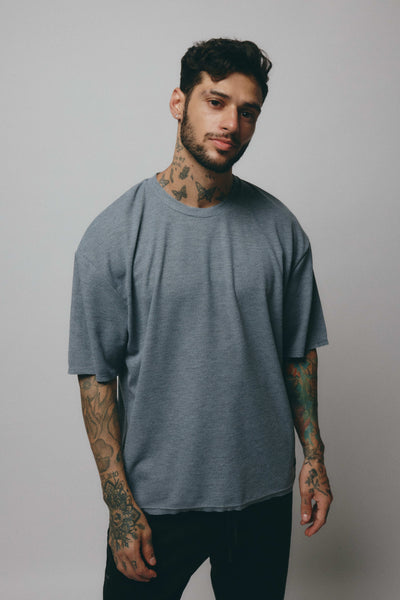 Waffer Oversized Tee - Gris