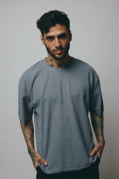Waffer Oversized Tee - Gris