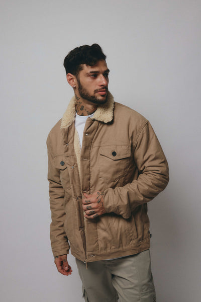 BB Cord Sherpa Jacket - Beige