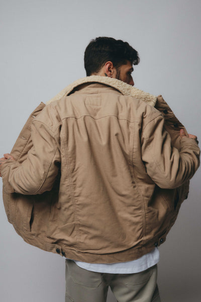 BB Cord Sherpa Jacket - Beige