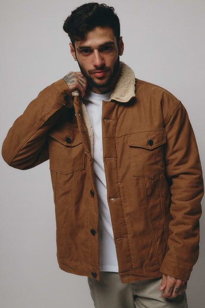 BB Cord Sherpa Jacket - Camel