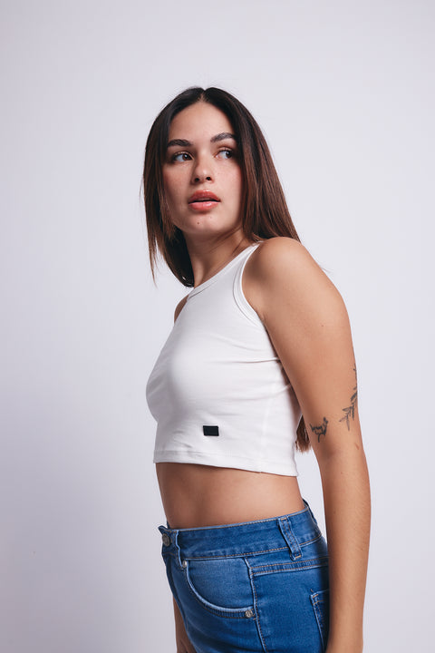 Comfort Pima Top - White