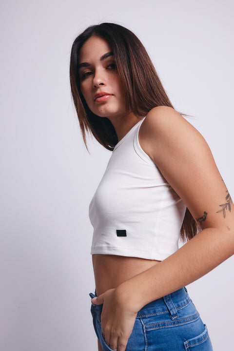 Comfort Pima Top - White