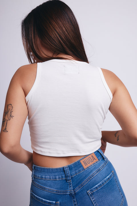 Comfort Pima Top - White