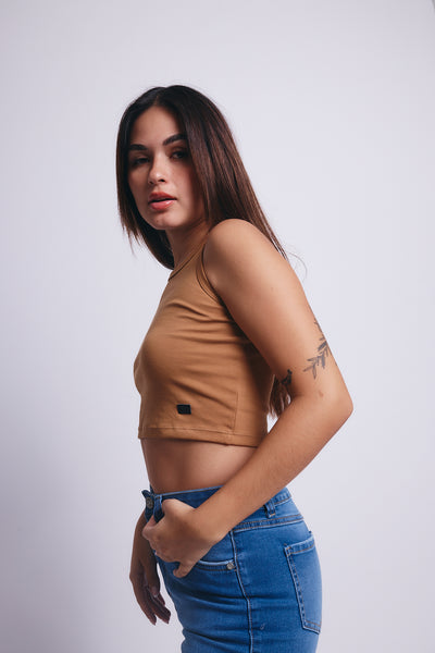 Comfort Pima Top - Camel