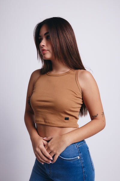Comfort Pima Top - Camel