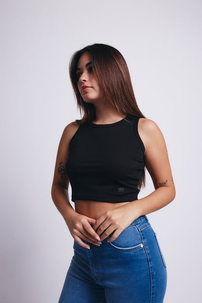 Comfort Pima Top - Negro