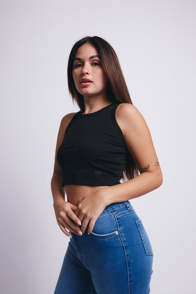 Comfort Pima Top - Negro