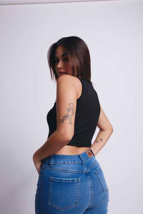 Comfort Pima Top - Black