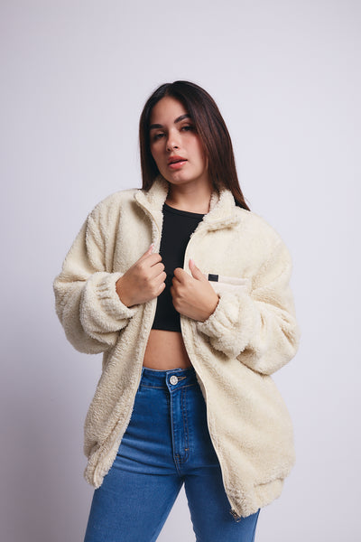Oversized Pocket Fleece - Hueso