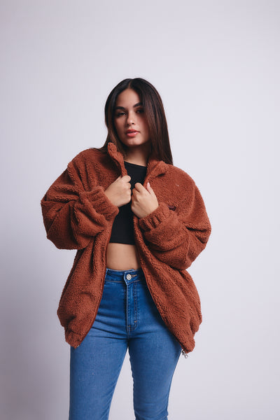 Oversized Pocket Fleece - Canela