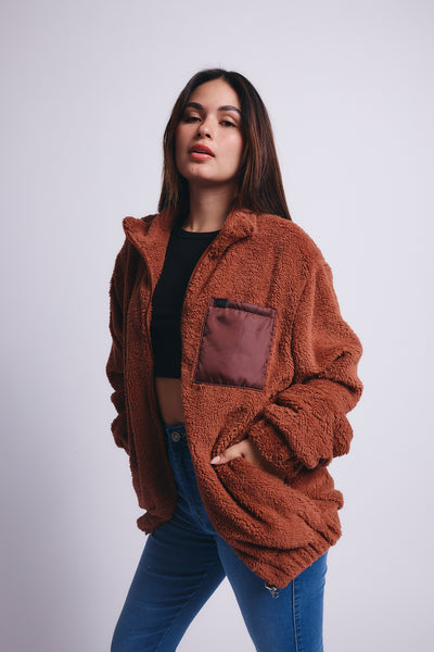 Oversized Pocket Fleece - Canela