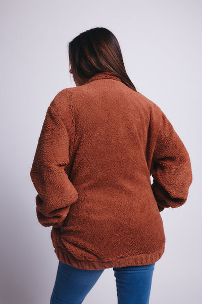 Oversized Pocket Fleece - Canela