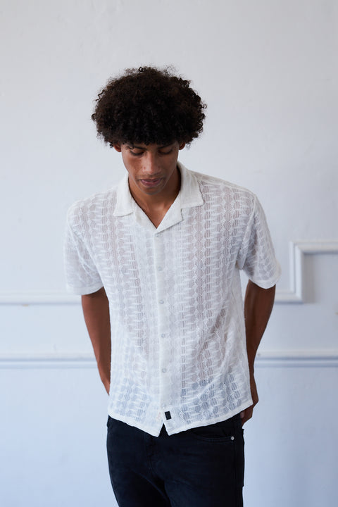 Essential Textured Shirt - White