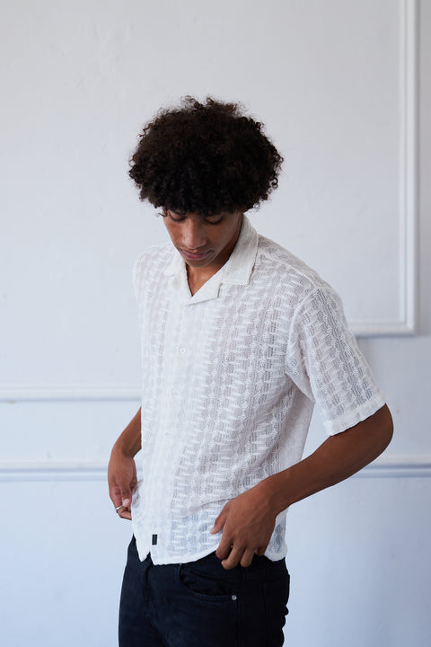 Essential Textured Shirt - White