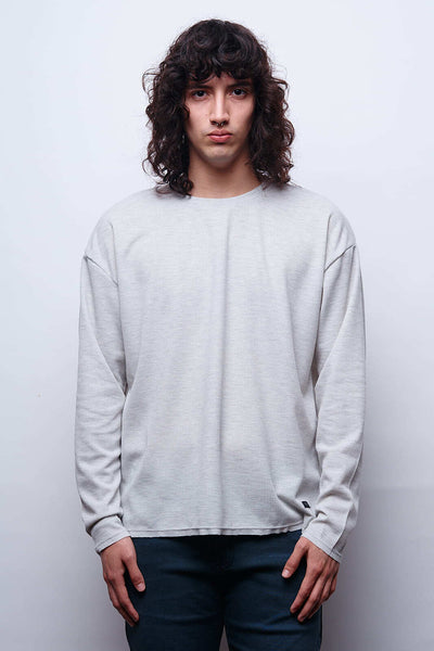 Waffer Essential Long Sleeve Tee - Gris