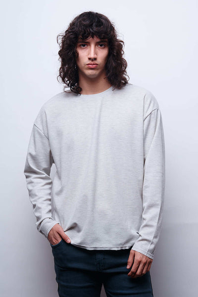 Waffer Essential Long Sleeve Tee - Gris
