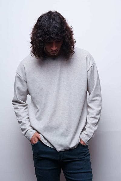 Waffer Essential Long Sleeve Tee - Gris