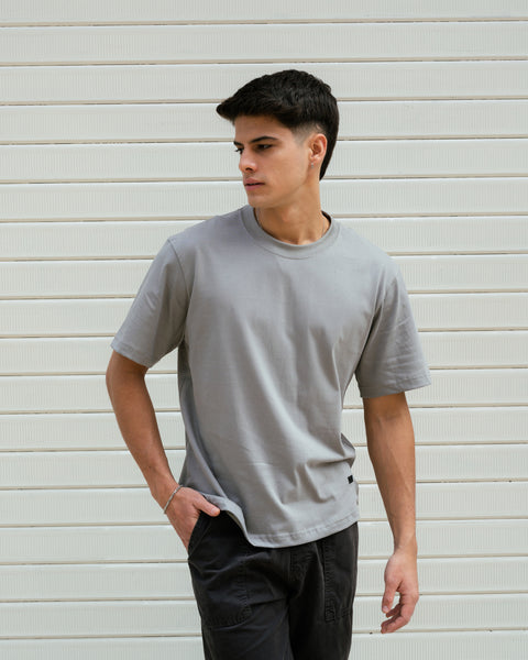 Semi Boxy Tee 20/1 - Grey