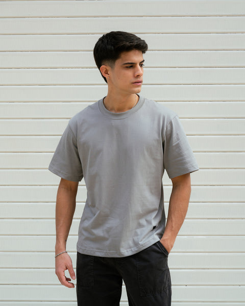 Semi Boxy Tee 20/1 - Grey