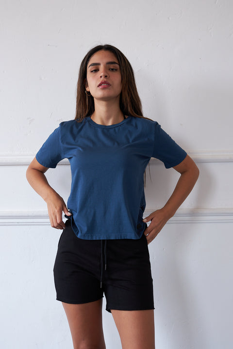 Permium Pima SS24 Women's Tee - Bluewing Teal