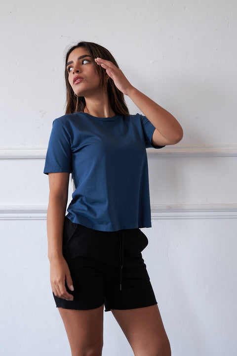 Permium Pima SS24 Women's Tee - Bluewing Teal