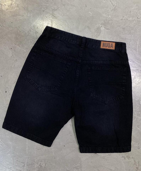 Regular Fit Denim Short - Charcoal
