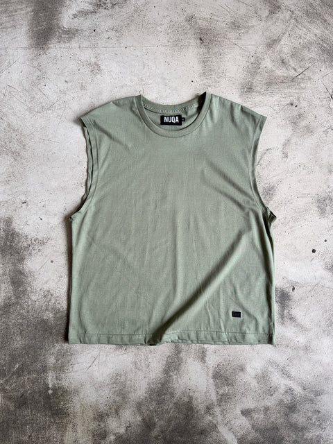 Semi Boxy Summer Tank - Olivo