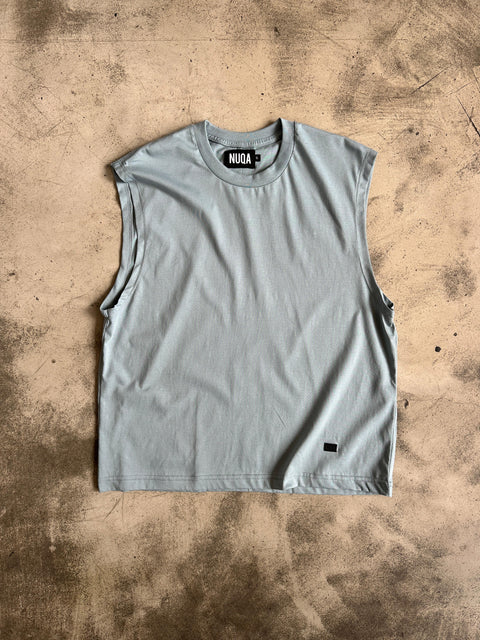 Semi Boxy Summer Tank - Celeste