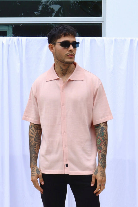 Essential Knitted Shirt - Peach