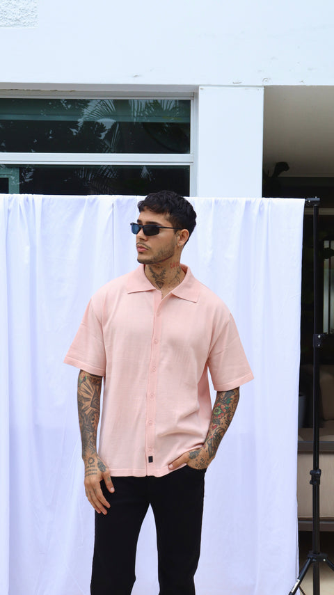 Essential Knitted Shirt - Peach