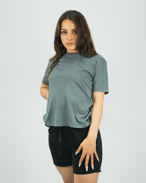 Premium Pima Women‘s Tee - Steel Gray