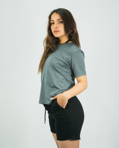 Premium Pima Women‘s Tee - Steel Gray
