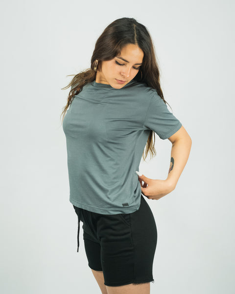 Premium Pima Women‘s Tee - Steel Gray
