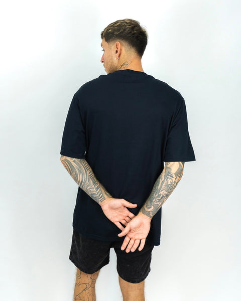 Oversized Ibiza Pocket Tee - Azul Noche
