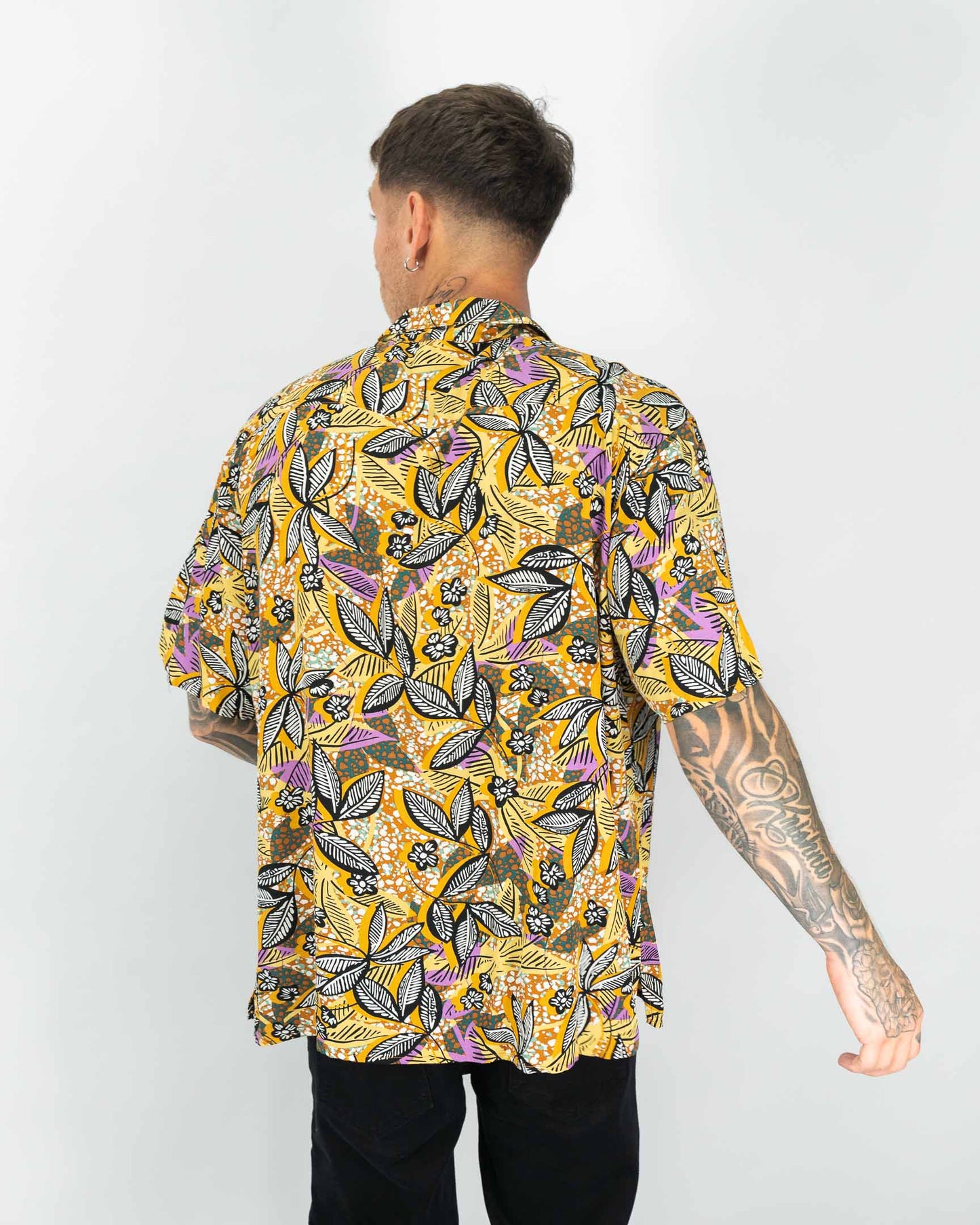 Quimera Palms Shirt - Amarillo