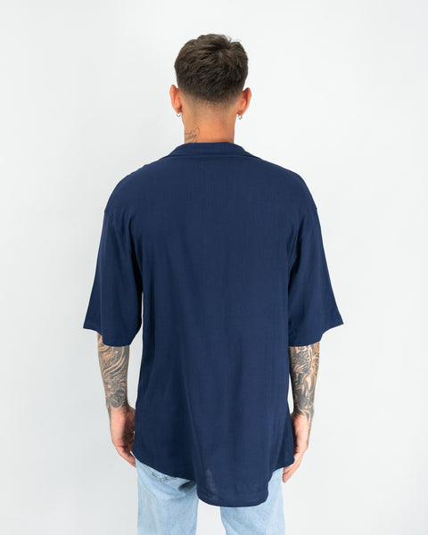 Oversized Ibiza Linen Shirt 23 - Azul